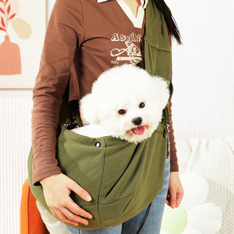 KFX-3388093 Polyester Pet Crossbody Bag with Pockets for Easy Carrying, Holds Up to 15 Jin