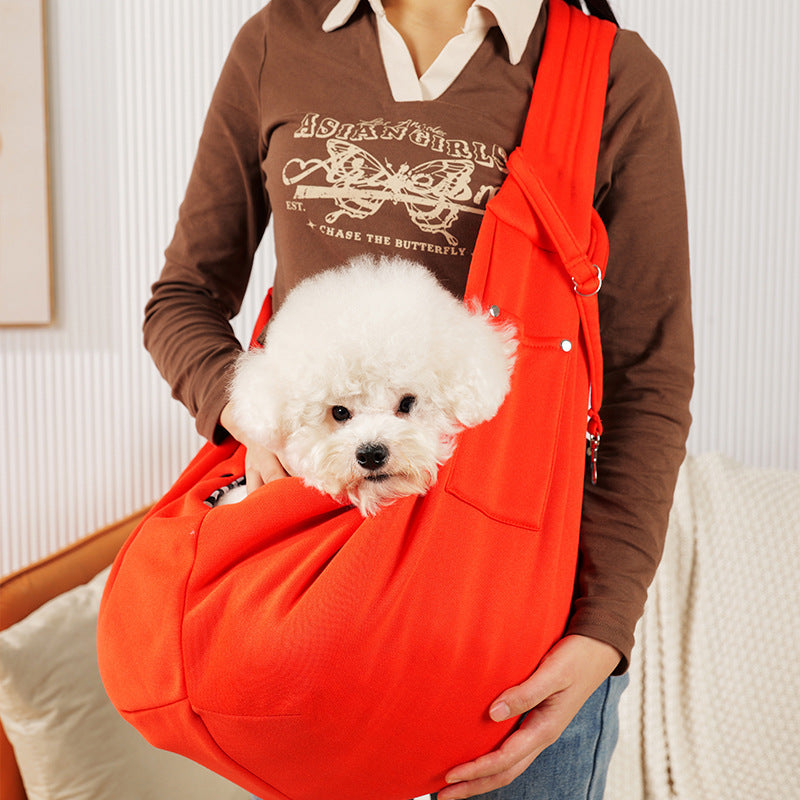 KFX-3388093 Polyester Pet Crossbody Bag with Pockets for Easy Carrying, Holds Up to 15 Jin