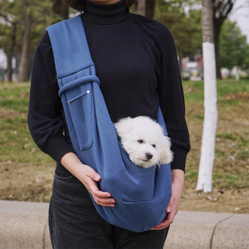 KFX-3388093 Polyester Pet Crossbody Bag with Pockets for Easy Carrying, Holds Up to 15 Jin