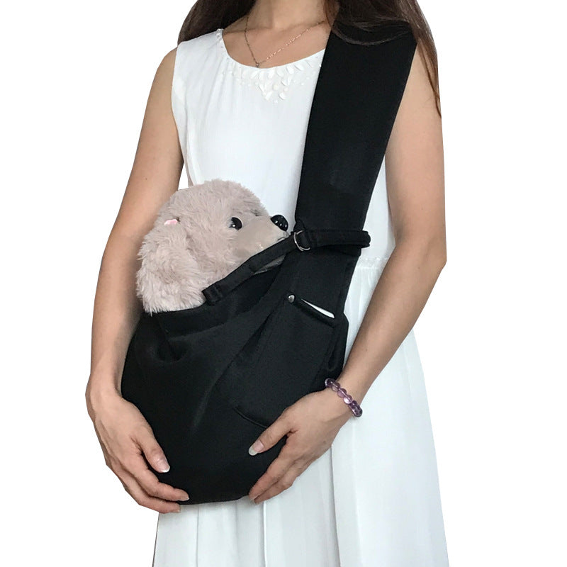 KFX-3388093 Polyester Pet Crossbody Bag with Pockets for Easy Carrying, Holds Up to 15 Jin