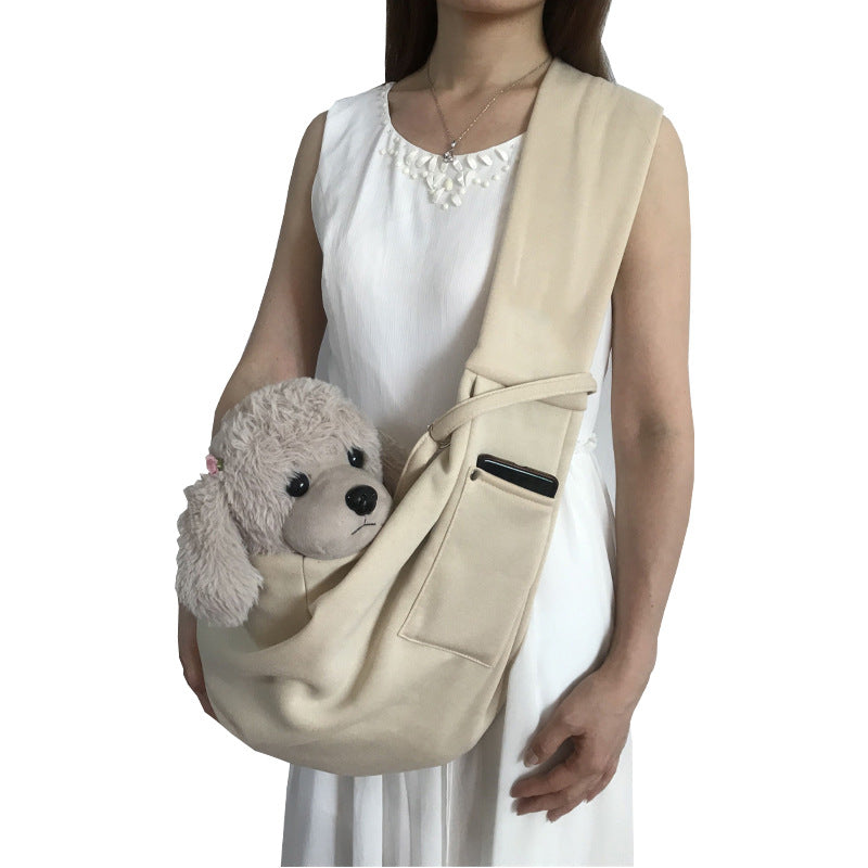 KFX-3388093 Polyester Pet Crossbody Bag with Pockets for Easy Carrying, Holds Up to 15 Jin