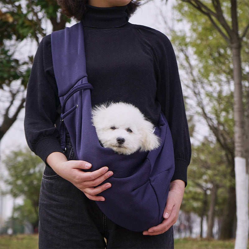 KFX-3388093 Polyester Pet Crossbody Bag with Pockets for Easy Carrying, Holds Up to 15 Jin