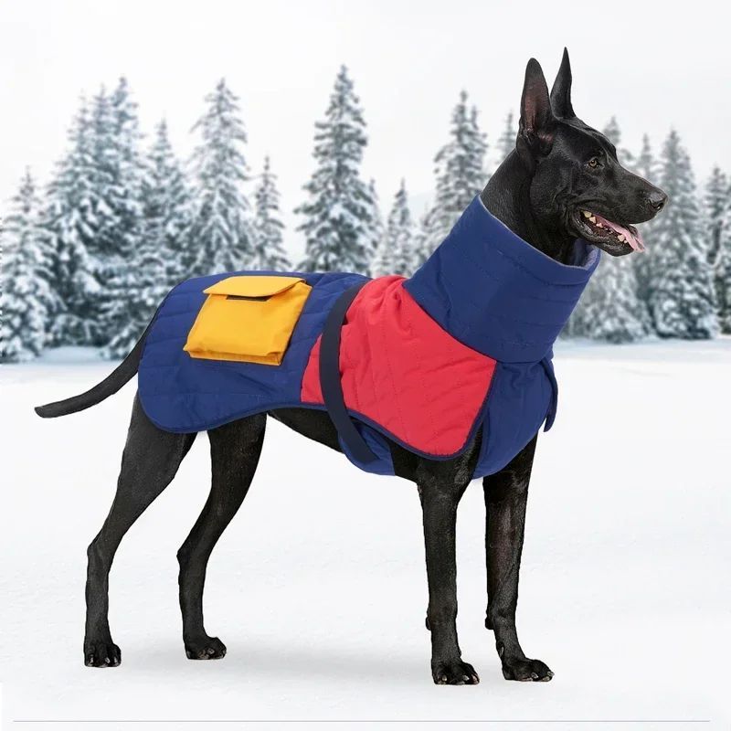 KFX-3391293 Warm Waterproof Dog Coat for Small to Large Breeds - Ideal for Greyhounds, Dobermans, and Labradors