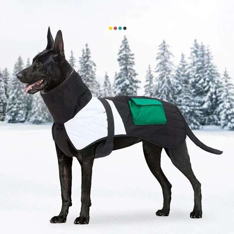 KFX-3391293 Warm Waterproof Dog Coat for Small to Large Breeds - Ideal for Greyhounds, Dobermans, and Labradors