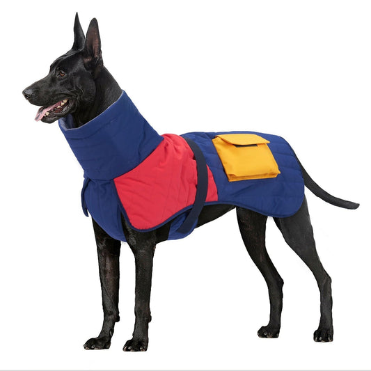 KFX-3391293 Warm Waterproof Dog Coat for Small to Large Breeds - Ideal for Greyhounds, Dobermans, and Labradors