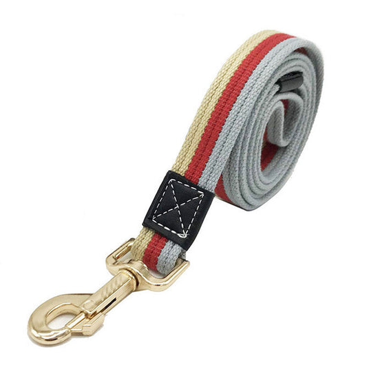 KFX-3391421 Pet Leash - Durable Polyester Dog Walking Rope in Red and Blue