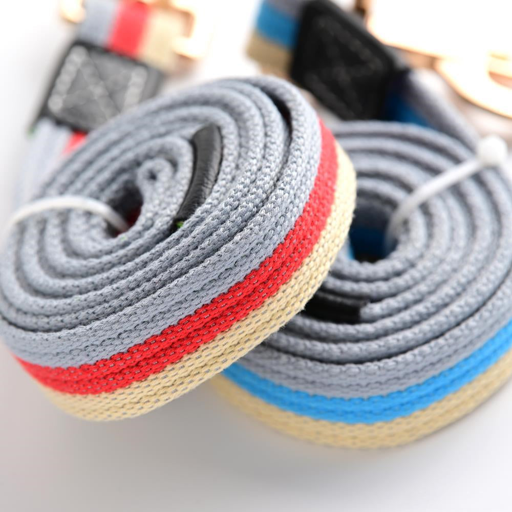 KFX-3391421 Pet Leash - Durable Polyester Dog Walking Rope in Red and Blue