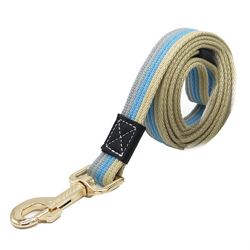 KFX-3391421 Pet Leash - Durable Polyester Dog Walking Rope in Red and Blue