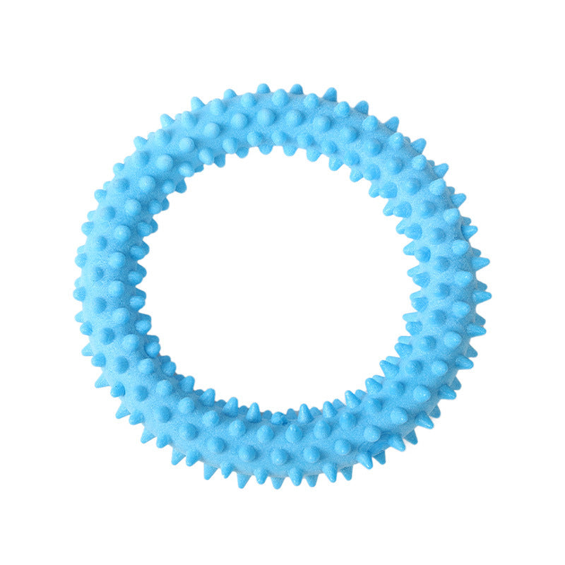 KFX-3392445 Floating Donut Rubber Molar Toy - Bite-Resistant TPR Plastic, 10cm Size