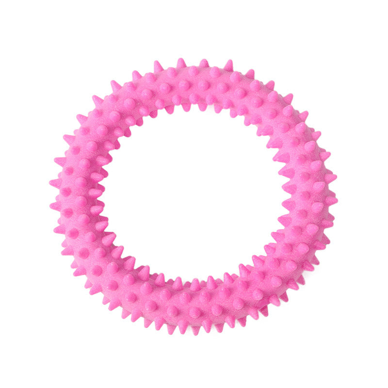 KFX-3392445 Floating Donut Rubber Molar Toy - Bite-Resistant TPR Plastic, 10cm Size