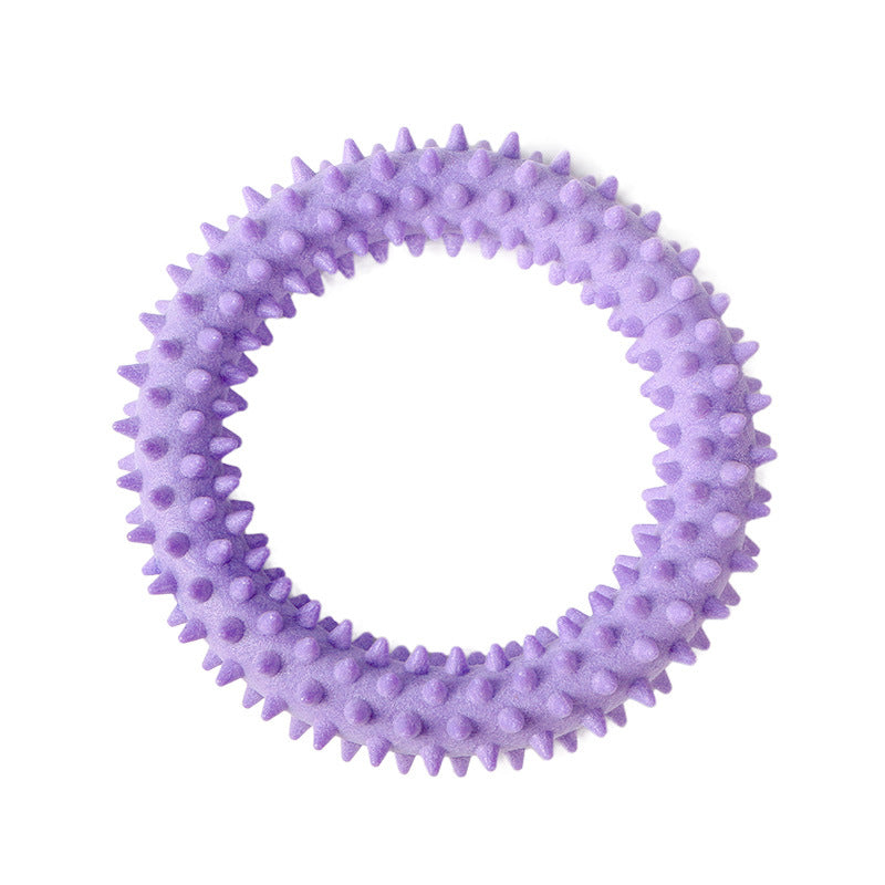 KFX-3392445 Floating Donut Rubber Molar Toy - Bite-Resistant TPR Plastic, 10cm Size