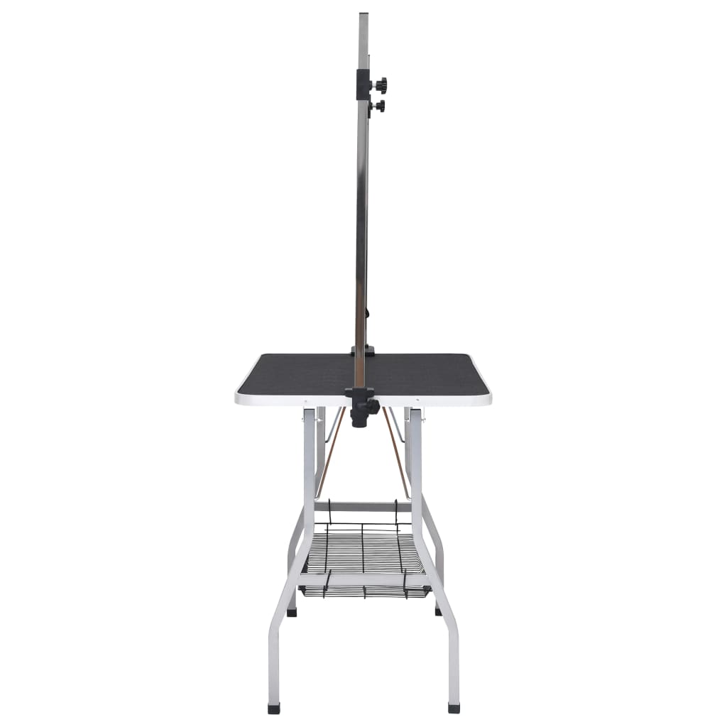 KFX-3395389 Adjustable Dog Grooming Table with Non-Slip Surface and Height-Adjustable Arm