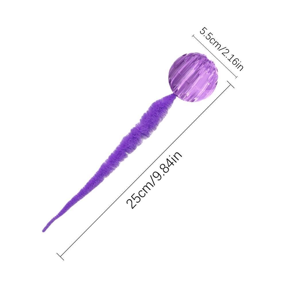KFX-3395773 Interactive Bouncy Cat Toy with Tail - Safe Indoor Fun for Cats and Kittens