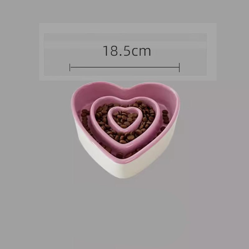 KFX-3397565 Ceramic Slow Feeder Bowl for Small and Medium Dogs - Anti-Choking Design to Protect Cervical Spine