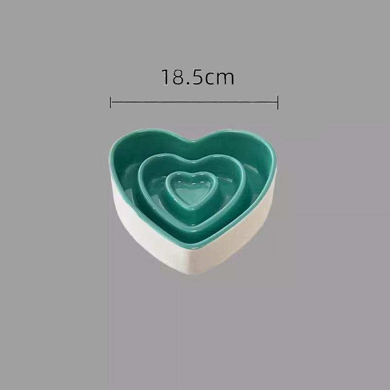 KFX-3397565 Ceramic Slow Feeder Bowl for Small and Medium Dogs - Anti-Choking Design to Protect Cervical Spine