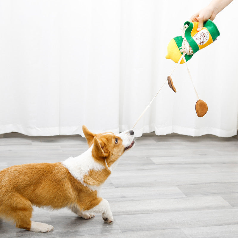 KFX-3398205 Soft Felt Sound Dog Toy for Fun and Playtime