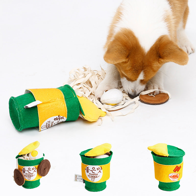 KFX-3398205 Soft Felt Sound Dog Toy for Fun and Playtime
