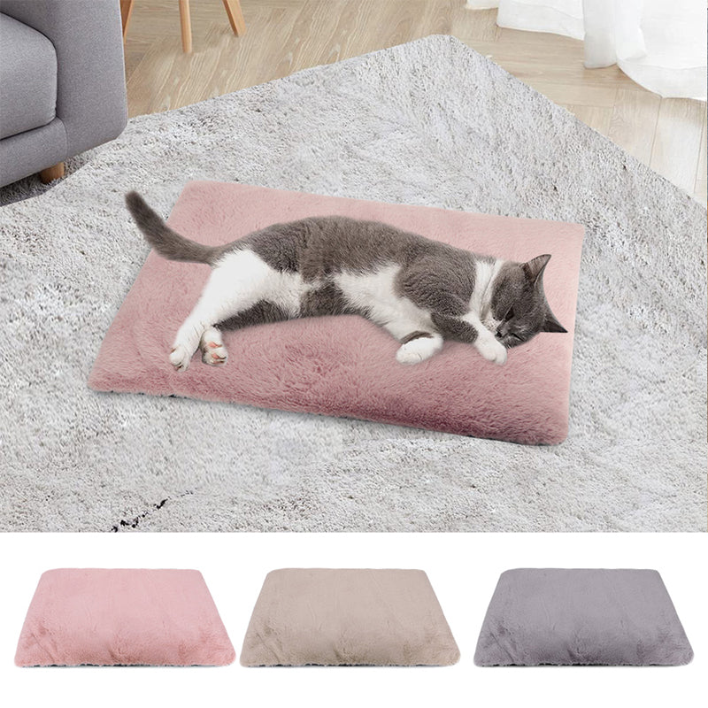KFX-3399229 Removable Washable Anti-Tearing Dog and Cat Sleeping Mat with Wool Lining