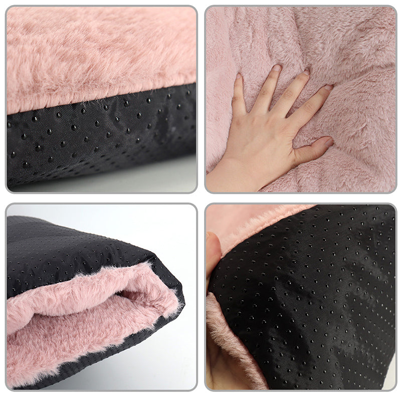 KFX-3399229 Removable Washable Anti-Tearing Dog and Cat Sleeping Mat with Wool Lining