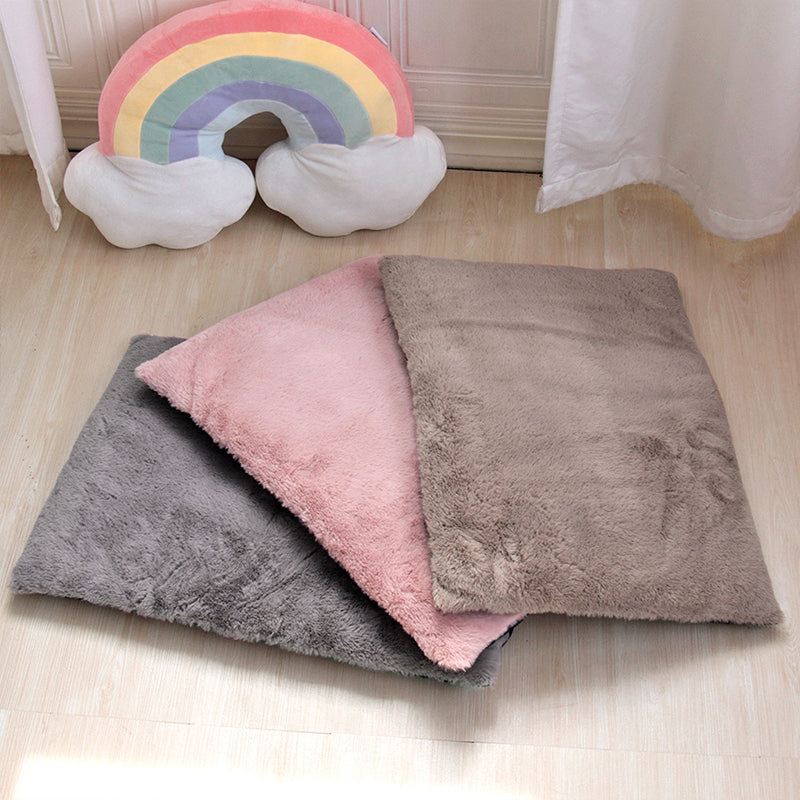KFX-3399229 Removable Washable Anti-Tearing Dog and Cat Sleeping Mat with Wool Lining