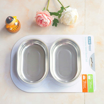 KFX-3401149 Automatic Induction Feeder with Stainless Steel Double Bowls for Dogs