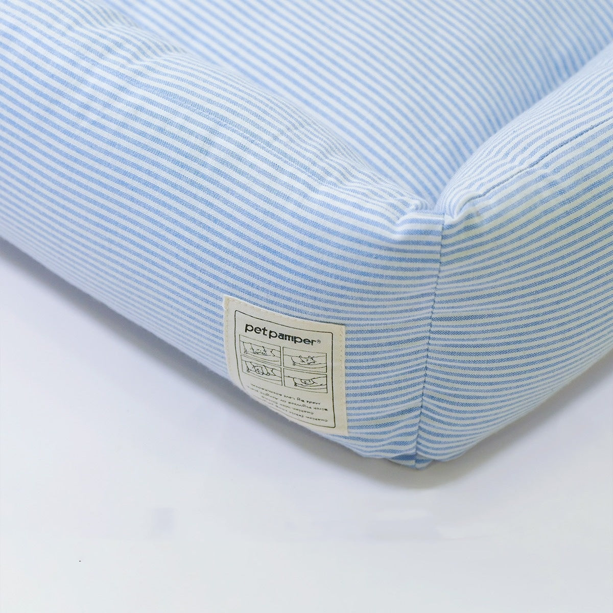 KFX-3401405 Foldable Cat Nest with Striped Lining - Cozy Cloth Bed for Cats