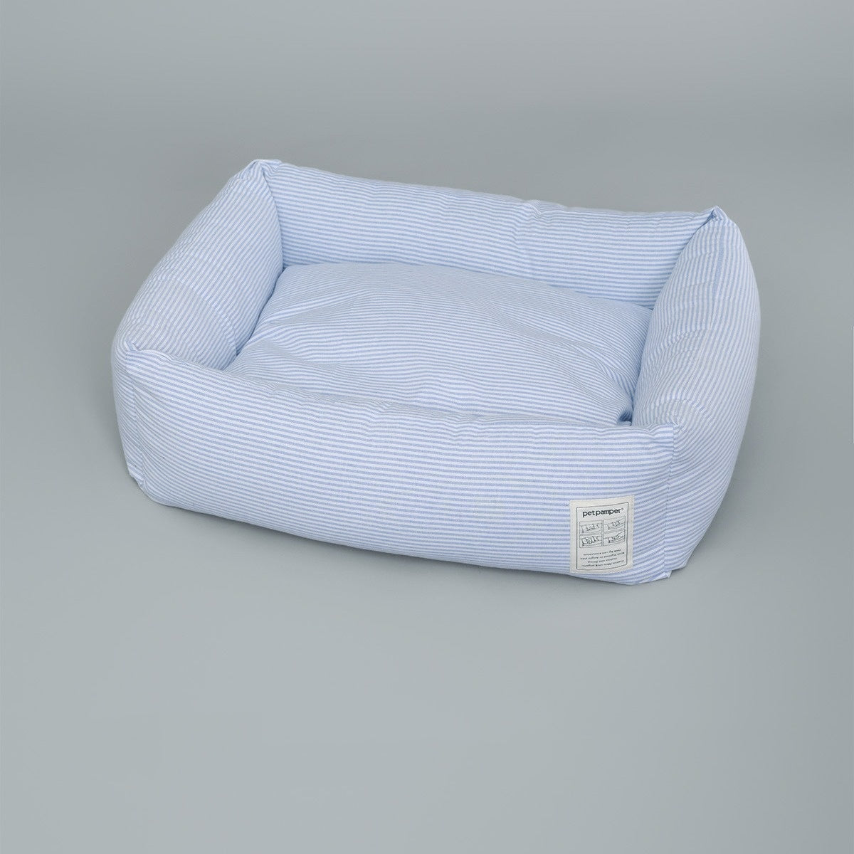 KFX-3401405 Foldable Cat Nest with Striped Lining - Cozy Cloth Bed for Cats