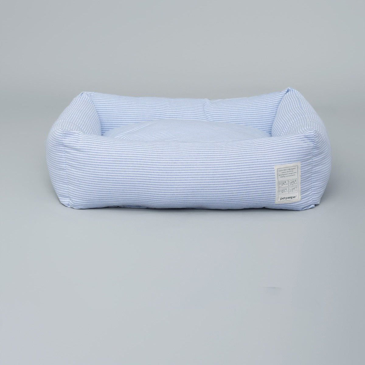 KFX-3401405 Foldable Cat Nest with Striped Lining - Cozy Cloth Bed for Cats