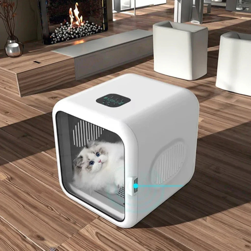 KFX-340243 Eco-Friendly Electric Automatic Pet Hair Dryer Box for Dogs - 62L ABS Grooming Machine