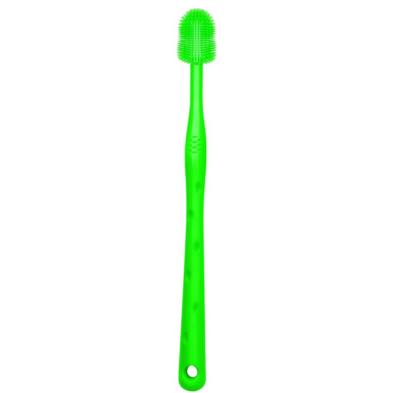 KFX-3404989 Silicone Toothbrush for Small Dogs - Puppy Cleaning Tool, 17cm in Length