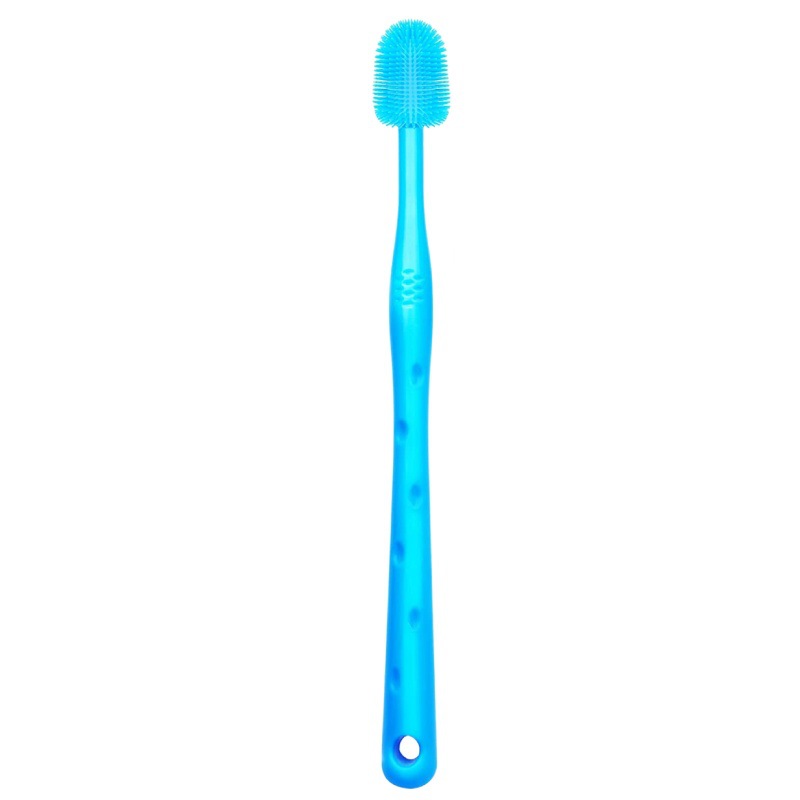 KFX-3404989 Silicone Toothbrush for Small Dogs - Puppy Cleaning Tool, 17cm in Length