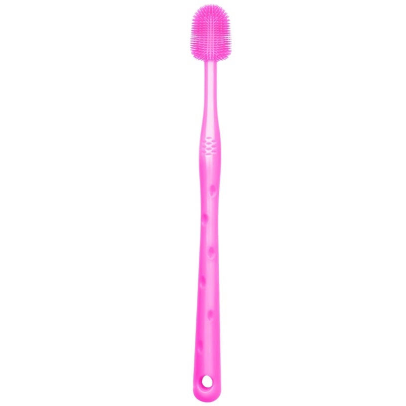 KFX-3404989 Silicone Toothbrush for Small Dogs - Puppy Cleaning Tool, 17cm in Length