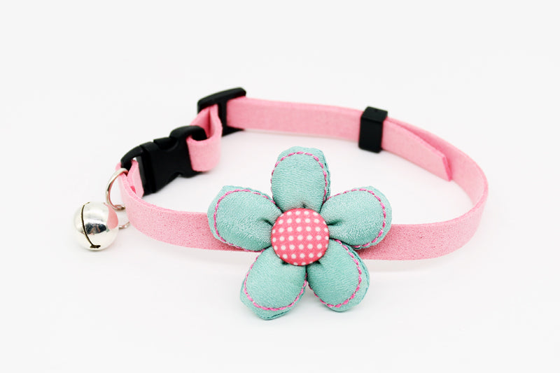 KFX-3405117 Flower and Bow Tie Collars for Small Pets - Adjustable Cat and Dog Size Options