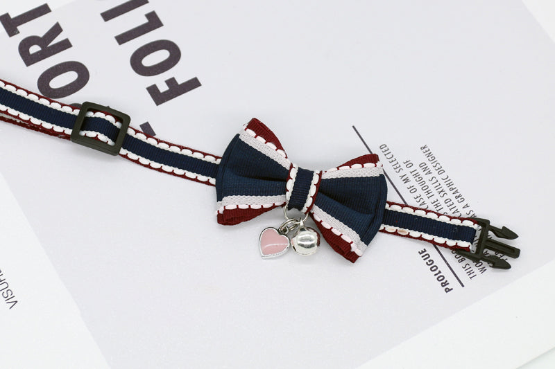KFX-3405117 Flower and Bow Tie Collars for Small Pets - Adjustable Cat and Dog Size Options