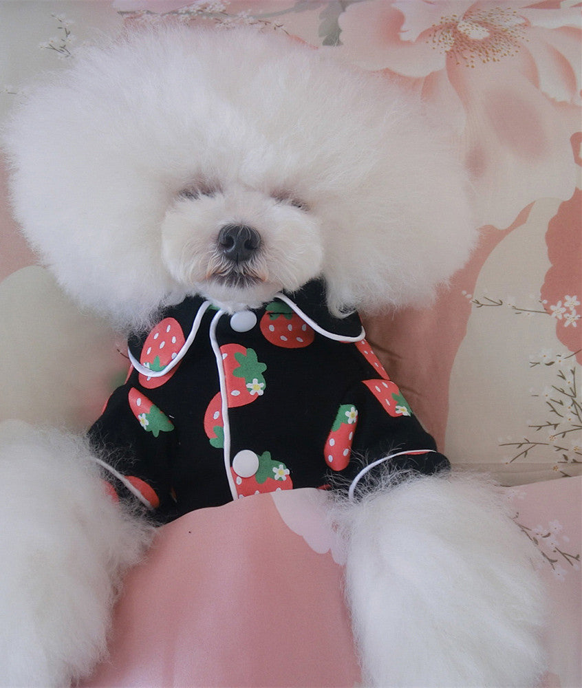 KFX-3409725 Casual Cotton Pajamas for Dogs - Perfect for Air-Conditioned Rooms