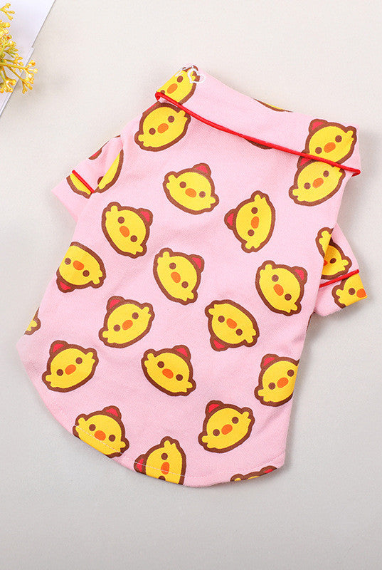 KFX-3409725 Casual Cotton Pajamas for Dogs - Perfect for Air-Conditioned Rooms