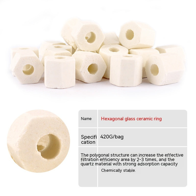 KFX-3412157 Ceramic Fish Tank Filter Material - 10-in-1 & 12-in-1 Efficient Filtration Media