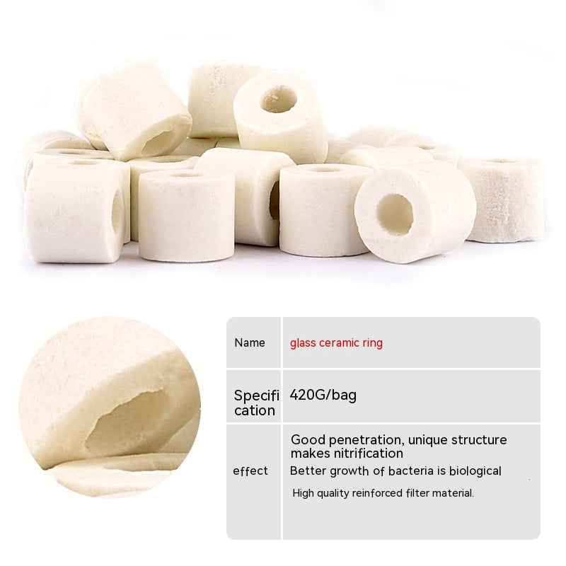 KFX-3412157 Ceramic Fish Tank Filter Material - 10-in-1 & 12-in-1 Efficient Filtration Media
