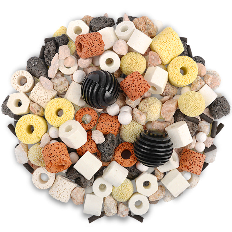 KFX-3412157 Ceramic Fish Tank Filter Material - 10-in-1 & 12-in-1 Efficient Filtration Media