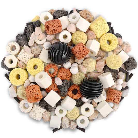 KFX-3412157 Ceramic Fish Tank Filter Material - 10-in-1 & 12-in-1 Efficient Filtration Media