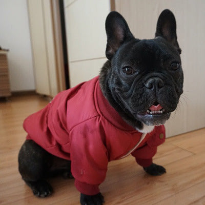 KFX-3413949 Dog Winter Jacket with Padded Warmth and Velvet Lining - Available in Black, Red, Army Green