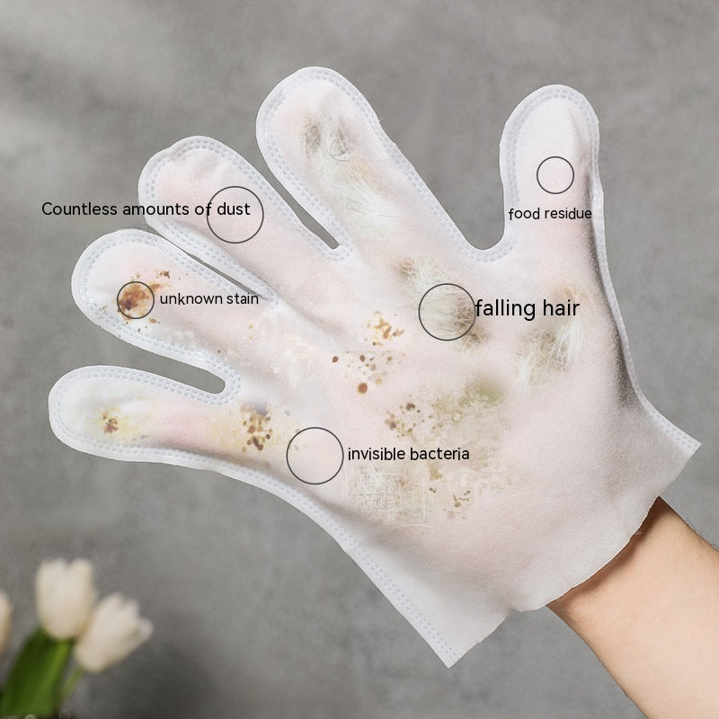 KFX-3414461 Lavender-Scented Disposable Cleaning Gloves for Pet Grooming and Bathing - Pack of 8
