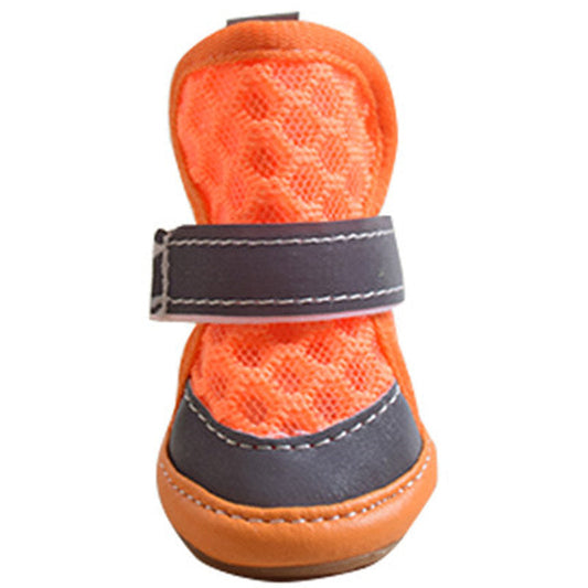 KFX-3415485 Small Dog Rubber Shoes - Non-Slip, Wear-Resistant, Available in Four Colors
