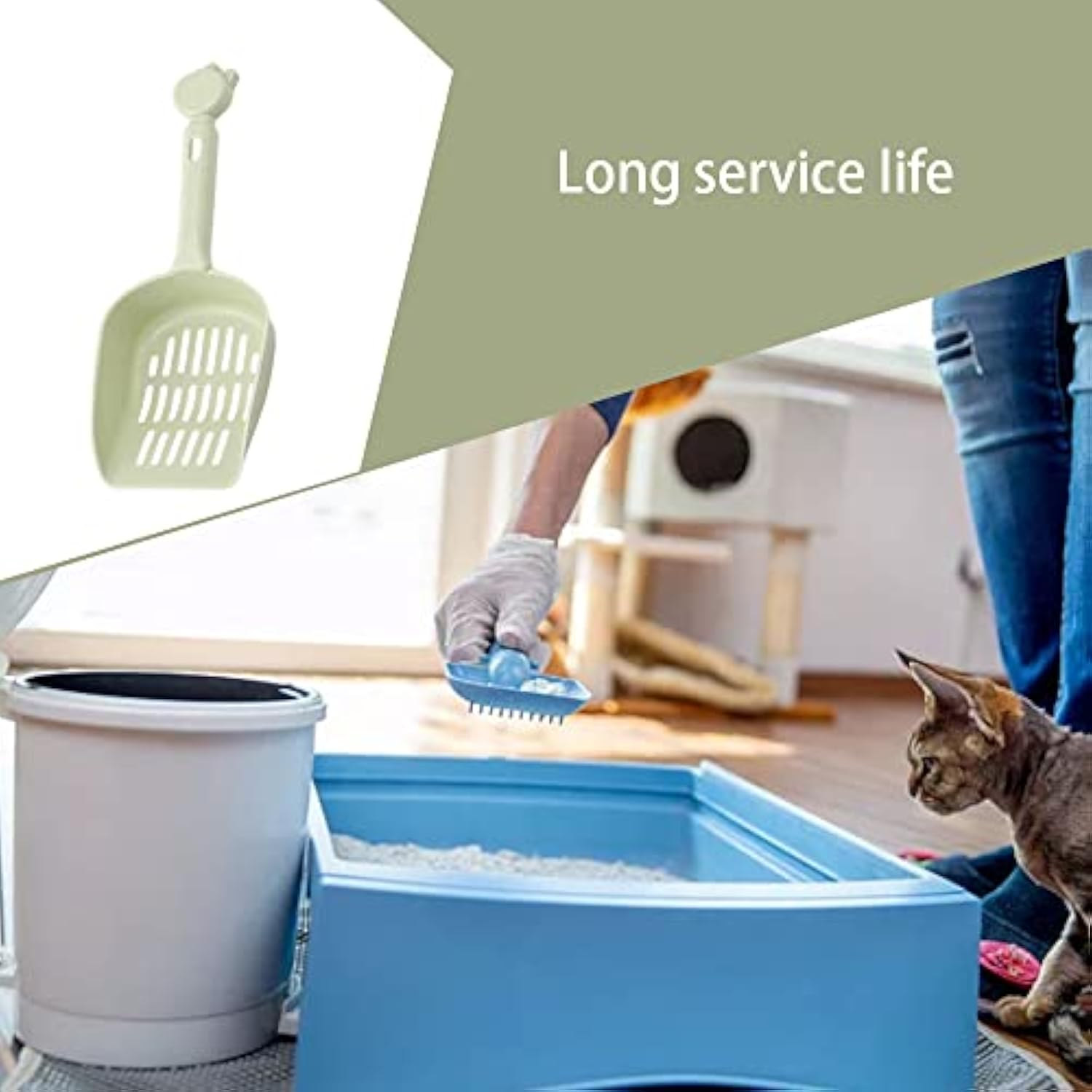 KFX-3416125 Durable Cat Litter Scoop for Easy Cleaning and Odor Control