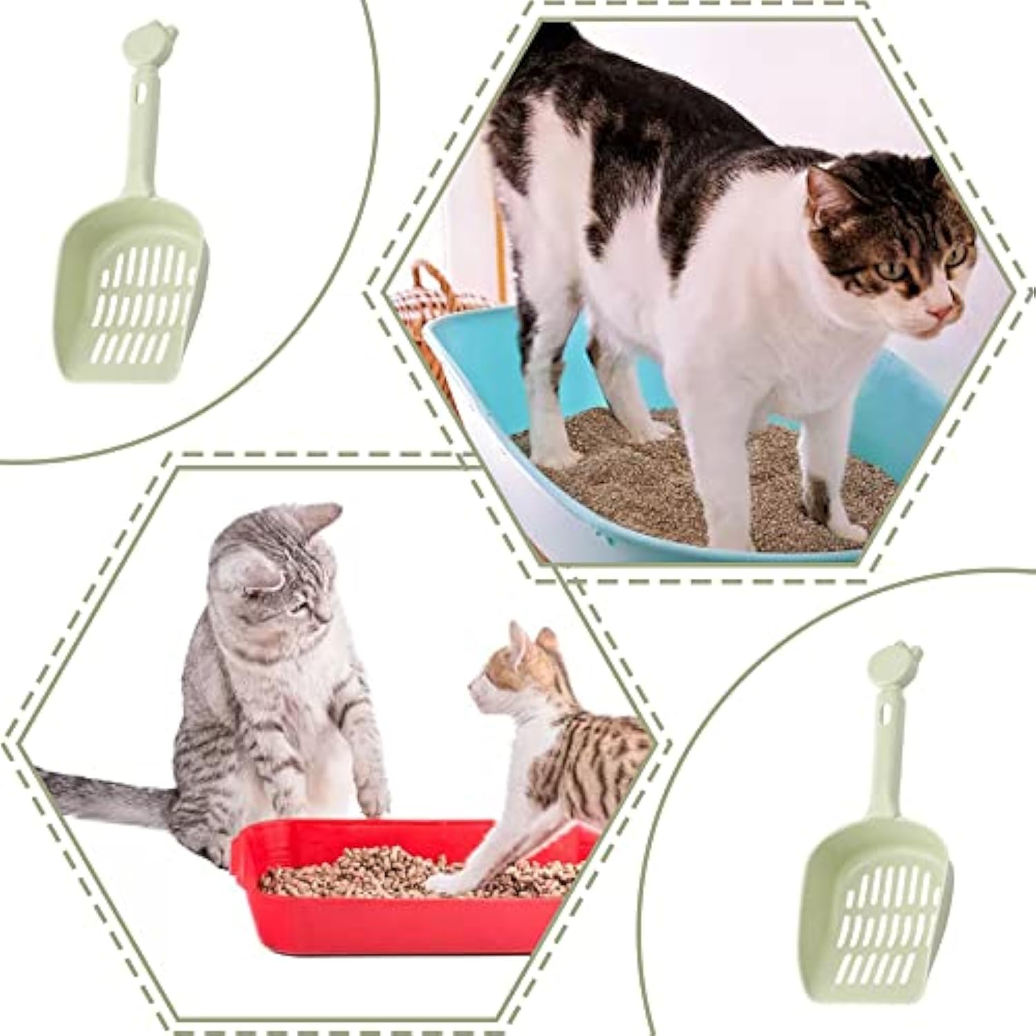 KFX-3416125 Durable Cat Litter Scoop for Easy Cleaning and Odor Control