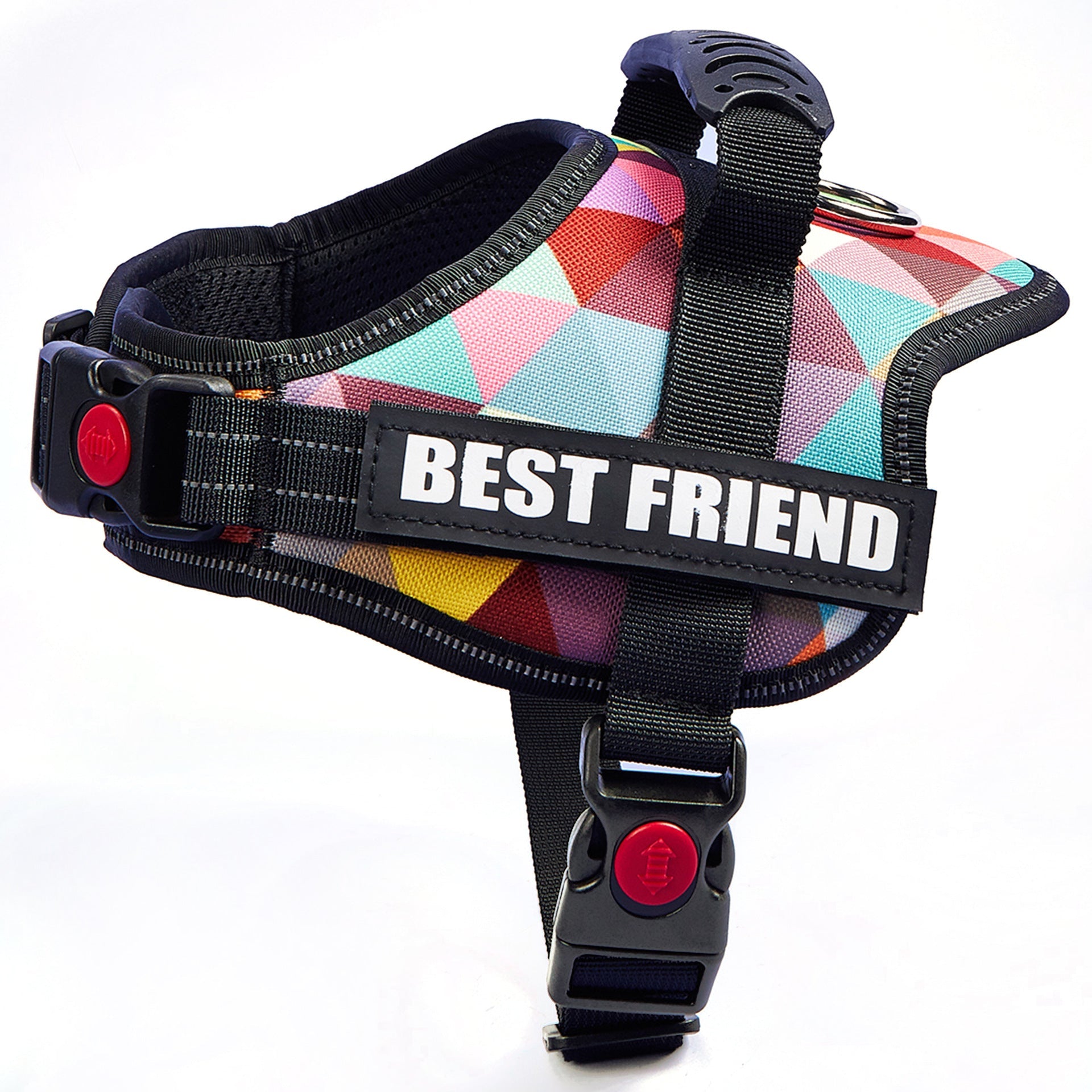 KFX-3417917 Large Dog Chest Strap with Velcro for Collar and Lead Attachment, Nylon Material