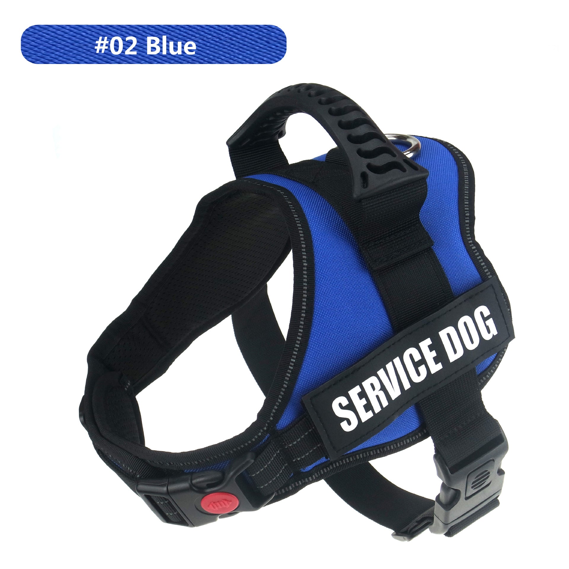 KFX-3417917 Large Dog Chest Strap with Velcro for Collar and Lead Attachment, Nylon Material