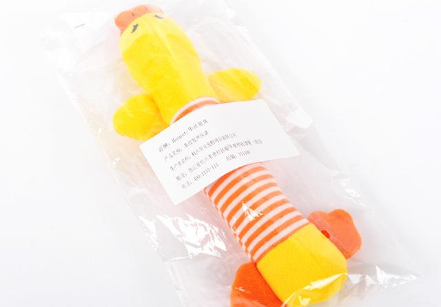 KFX-3418301 Funny Dog Sound Squeaky Plush Toy for Chewing and Playtime - Multiple Animals Available