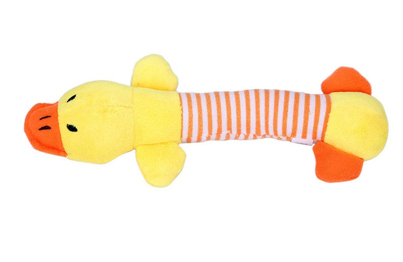KFX-3418301 Funny Dog Sound Squeaky Plush Toy for Chewing and Playtime - Multiple Animals Available