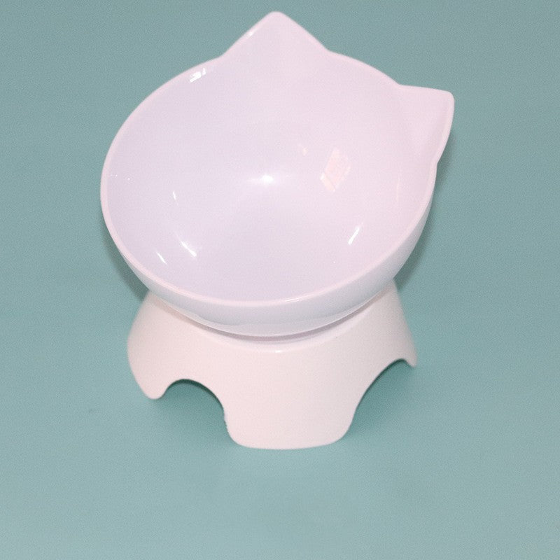 KFX-3418813 Ergonomic Double Bowl Feeder for Cats and Dogs with Neck Protection and Easy Clean Design